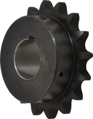 Browning - 16 Teeth, 3/4" Chain Pitch, Chain Size 60, Finished Bore Sprocket - 1-3/8" Bore Diam, 3-27/32" Pitch Diam, 4.22" Outside Diam - Industrial Tool & Supply