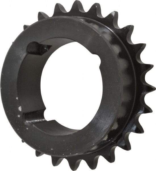 Browning - 24 Teeth, 1/2" Chain Pitch, Chain Size 40, TB Bushed Sprocket - 3.831" Pitch Diam, 4.1" Outside Diam - Industrial Tool & Supply