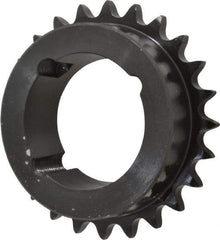 Browning - 24 Teeth, 1/2" Chain Pitch, Chain Size 40, TB Bushed Sprocket - 3.831" Pitch Diam, 4.1" Outside Diam - Industrial Tool & Supply