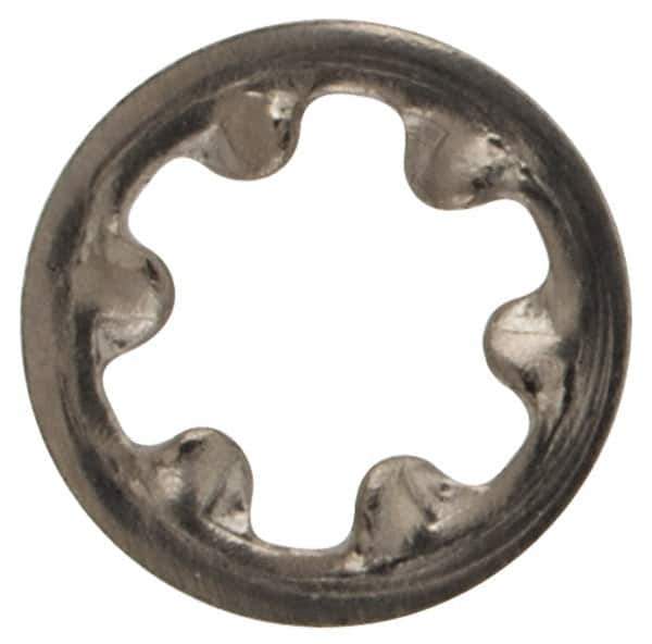 Value Collection - #2 Screw, 0.095" ID, Stainless Steel Internal Tooth Lock Washer - 0.2" OD, Grade 18-8 - Industrial Tool & Supply