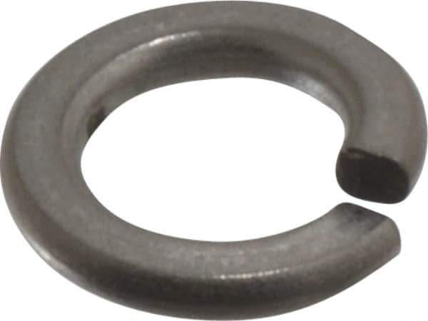 Value Collection - #10, 0.047" Thick Split Lock Washer - 316 Stainless Steel, Uncoated, 0.193" Min ID, 0.2" Max ID - Industrial Tool & Supply