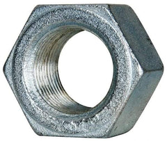 Value Collection - 1-1/8 - 12 UN Steel Right Hand Hex Nut - 1-11/16" Across Flats, 31/32" High, Zinc-Plated Finish - Industrial Tool & Supply