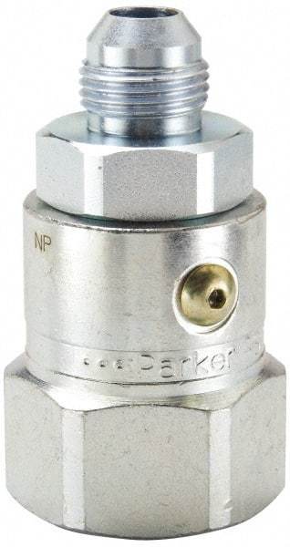 Parker - 1-5/16-12 SAE (JIC) 37° Flare Steel Hydraulic Hose Male JIC To Female JIC Swivel - 5,000 psi - Industrial Tool & Supply