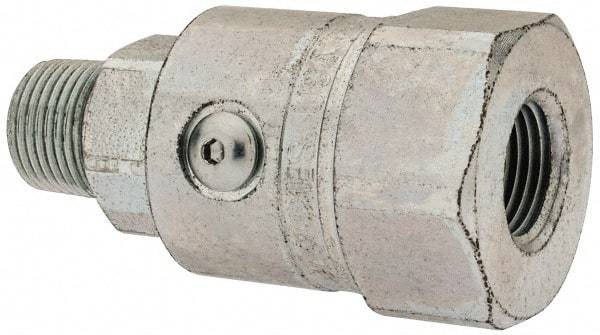 Parker - 3/8-18 NPTF Steel Hydraulic Hose Male NPT To Female NPT Swivel - 5,000 psi - Industrial Tool & Supply