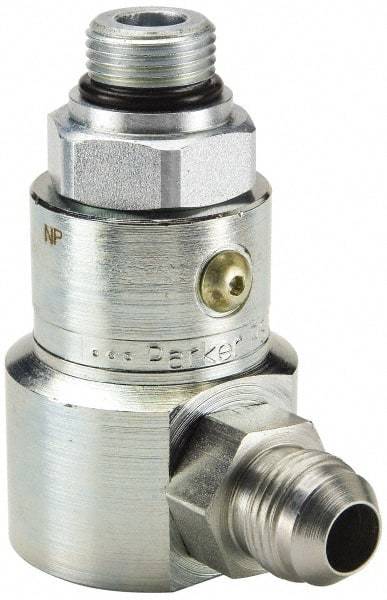 Parker - 7/8-14 SAE ORB to SAE JIC Steel Hydraulic Hose Male ORB To Male JIC Swivel - 5,000 psi - Industrial Tool & Supply