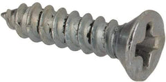 Value Collection - #2 Flat Head Phillips Sheet Metal Screw - Steel, 3/8" OAL, AISI 1016, ASME B18.6.3, ASME B18.6.4 & SAE J933, Grade 1016-1024 - Industrial Tool & Supply