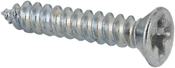 Value Collection - #2 Flat Head Phillips Sheet Metal Screw - Steel, 1/2" OAL, AISI 1016, ASME B18.6.3, ASME B18.6.4 & SAE J933, Grade 1016-1024 - Industrial Tool & Supply