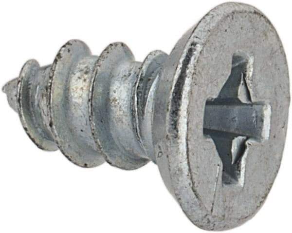 Value Collection - #4 Flat Head Phillips Sheet Metal Screw - Steel, 1/4" OAL, AISI 1016, ASME B18.6.3, ASME B18.6.4 & SAE J933, Grade 1016-1024 - Industrial Tool & Supply