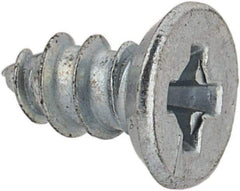 Value Collection - #4 Flat Head Phillips Sheet Metal Screw - Steel, 1/4" OAL, AISI 1016, ASME B18.6.3, ASME B18.6.4 & SAE J933, Grade 1016-1024 - Industrial Tool & Supply