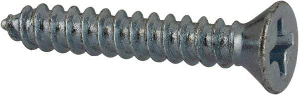 Value Collection - #6 Flat Head Phillips Sheet Metal Screw - Steel, 7/8" OAL, AISI 1016, ASME B18.6.3, ASME B18.6.4 & SAE J933, Grade 1016-1024 - Industrial Tool & Supply