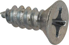 Value Collection - #12 Flat Head Phillips Sheet Metal Screw - Steel, 5/8" OAL, AISI 1016, ASME B18.6.3, ASME B18.6.4 & SAE J933, Grade 1016-1024 - Industrial Tool & Supply