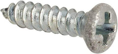 Value Collection - #4 Oval Head Phillips Sheet Metal Screw - Steel, 1/2" OAL, AISI 1016, ANSI/ASME B18.6.4, ASME B18.6.3 & SAE J933, Grade 1016-1024 - Industrial Tool & Supply