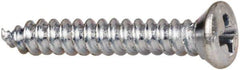 Value Collection - #4 Oval Head Phillips Sheet Metal Screw - Steel, 3/4" OAL, AISI 1016, ANSI/ASME B18.6.4, ASME B18.6.3 & SAE J933, Grade 1016-1024 - Industrial Tool & Supply