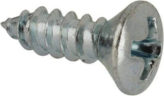 Value Collection - #7 Oval Head Phillips Sheet Metal Screw - Steel, 1/2" OAL, AISI 1016, ANSI/ASME B18.6.4, ASME B18.6.3 & SAE J933, Grade 1016-1024 - Industrial Tool & Supply