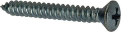 Value Collection - #10 Oval Head Phillips Sheet Metal Screw - Steel, 1-1/2" OAL, AISI 1016, ANSI/ASME B18.6.4, ASME B18.6.3 & SAE J933, Grade 1016-1024 - Industrial Tool & Supply