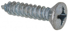 Value Collection - #12 Oval Head Phillips Sheet Metal Screw - Steel, 1" OAL, AISI 1016, ANSI/ASME B18.6.4, ASME B18.6.3 & SAE J933, Grade 1016-1024 - Industrial Tool & Supply