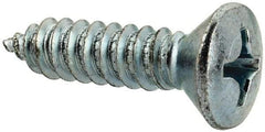 Value Collection - #14 Oval Head Phillips Sheet Metal Screw - Steel, 1" OAL, AISI 1016, ANSI/ASME B18.6.4, ASME B18.6.3 & SAE J933, Grade 1016-1024 - Industrial Tool & Supply