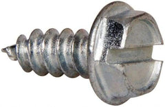Value Collection - #7 Hex Washer Head Slotted Sheet Metal Screw - Steel, 3/8" Length Under Head, AISI 1016, ASME B18.6.3, ASME B18.6.4 & SAE J933, Grade 1016-1024 - Industrial Tool & Supply