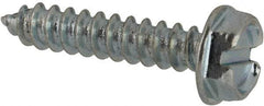 Value Collection - #7 Hex Washer Head Slotted Sheet Metal Screw - Steel, 3/4" Length Under Head, AISI 1016, ASME B18.6.3, ASME B18.6.4 & SAE J933, Grade 1016-1024 - Industrial Tool & Supply