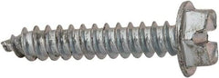 Value Collection - #8 Hex Washer Head Slotted Sheet Metal Screw - Steel, 7/8" Length Under Head, AISI 1016, ASME B18.6.3, ASME B18.6.4 & SAE J933, Grade 1016-1024 - Industrial Tool & Supply