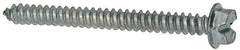 Value Collection - #8 Hex Washer Head Slotted Sheet Metal Screw - Steel, 1-3/4" Length Under Head, AISI 1016, ASME B18.6.3, ASME B18.6.4 & SAE J933, Grade 1016-1024 - Industrial Tool & Supply
