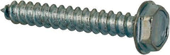 Value Collection - #4 Hex Washer Head Sheet Metal Screw - Steel, 3/4" Length Under Head, AISI 1016, ASME B18.6.3, ASME B18.6.4 & SAE J933, Grade 1016-1024 - Industrial Tool & Supply