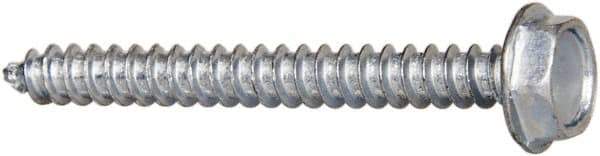 Value Collection - #6 Hex Washer Head Sheet Metal Screw - Steel, 1-1/4" Length Under Head, AISI 1016, ASME B18.6.3, ASME B18.6.4 & SAE J933, Grade 1016-1024 - Industrial Tool & Supply