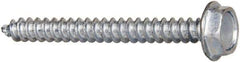 Value Collection - #6 Hex Washer Head Sheet Metal Screw - Steel, 1-1/4" Length Under Head, AISI 1016, ASME B18.6.3, ASME B18.6.4 & SAE J933, Grade 1016-1024 - Industrial Tool & Supply