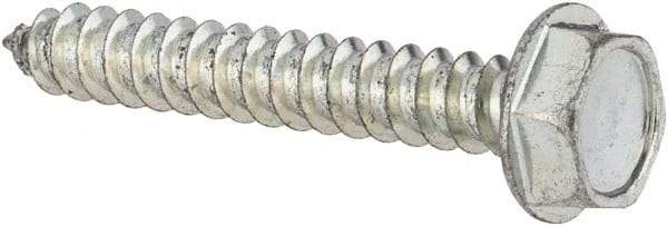 Value Collection - #10 Hex Washer Head Sheet Metal Screw - Steel, 1-1/4" Length Under Head, AISI 1016, ASME B18.6.3, ASME B18.6.4 & SAE J933, Grade 1016-1024 - Industrial Tool & Supply