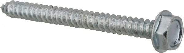 Value Collection - #10 Hex Washer Head Sheet Metal Screw - Steel, 2" Length Under Head, AISI 1016, ASME B18.6.3, ASME B18.6.4 & SAE J933, Grade 1016-1024 - Industrial Tool & Supply