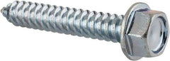 Value Collection - #14 Hex Washer Head Sheet Metal Screw - Steel, 1-1/2" Length Under Head, AISI 1016, ASME B18.6.3, ASME B18.6.4 & SAE J933, Grade 1016-1024 - Industrial Tool & Supply