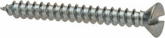 Value Collection - #6 Flat Head Slotted Sheet Metal Screw - Steel, 1-1/4" OAL, AISI 1016, ASME B18.6.3, ASME B18.6.4 & SAE J933, Grade 1016-1024 - Industrial Tool & Supply