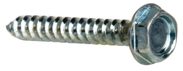 Value Collection - #6 Hex Washer Head Sheet Metal Screw - Steel, 1" Length Under Head, AISI 1016, ASME B18.6.3 & SAE J933, Grade 1016-1024 - Industrial Tool & Supply