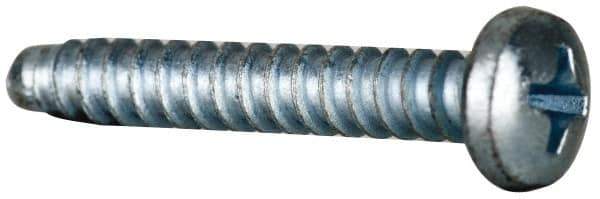 Value Collection - #8 Pan Head Phillips Sheet Metal Screw - Steel, 1" Length Under Head, AISI 1016, ASME B18.6.3, ASME B18.6.4 & SAE J933, Grade 1016-1024 - Industrial Tool & Supply