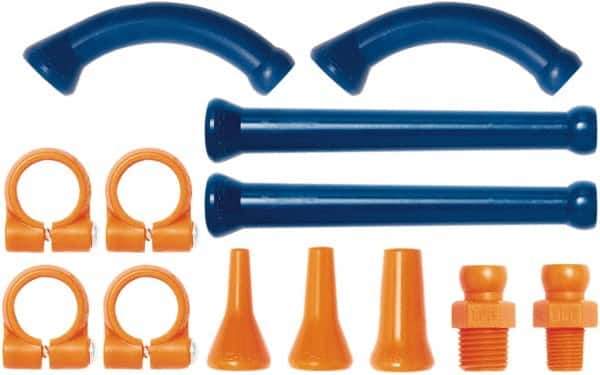 Loc-Line - 1/4" Hose Inside Diam, Coolant Hose Extension Element Kit - For Use with Loc-Line Modular Hose System - Industrial Tool & Supply