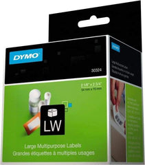 Dymo - 2-3/4" Long, White Label Printer Cartridge - For DYMO LabelWriter Printers - Industrial Tool & Supply