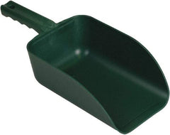 Remco - 82 oz Green Polypropylene & Semi-Ferrous Additive Flat Bottom Scoop - 5.9" Wide x 3.3" Deep Bowl, 15.1" OAL - Industrial Tool & Supply