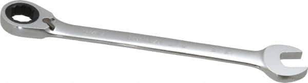 Paramount - 13/16" 12 Point Offset Combination Wrench - 15° Offset Angle, 11-5/8" OAL, Chrome Vanadium Steel, Polished Finish - Industrial Tool & Supply