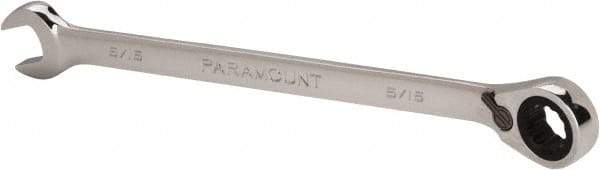 Paramount - 5/16" 12 Point Offset Combination Wrench - 15° Offset Angle, 5" OAL, Chrome Vanadium Steel, Polished Finish - Industrial Tool & Supply
