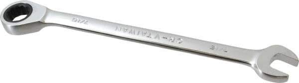 Paramount - 7/16" 12 Point Offset Combination Wrench - 15° Offset Angle, 5-1/2" OAL, Chrome Vanadium Steel, Polished Finish - Industrial Tool & Supply