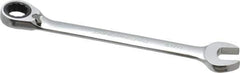 Paramount - 11/16" 12 Point Offset Combination Wrench - 15° Offset Angle, 6-1/2" OAL, Chrome Vanadium Steel, Polished Finish - Industrial Tool & Supply
