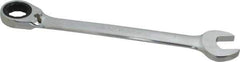 Paramount - 1" 12 Point Offset Combination Wrench - 15° Offset Angle, 12-1/2" OAL, Chrome Vanadium Steel, Polished Finish - Industrial Tool & Supply