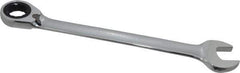 Paramount - 1-1/8" 12 Point Offset Combination Wrench - 15° Offset Angle, 15-1/2" OAL, Chrome Vanadium Steel, Polished Finish - Industrial Tool & Supply