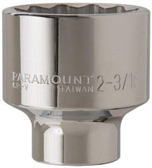 Paramount - 2-3/16", 3/4" Drive, Standard Hand Socket - 12 Points, 3-13/64" OAL - Industrial Tool & Supply