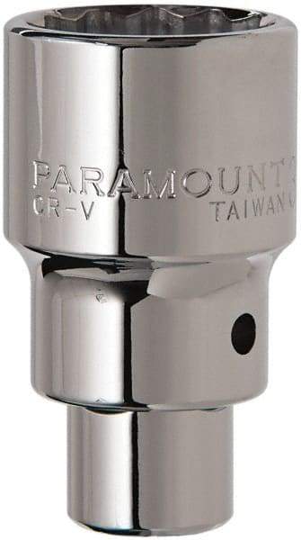 Paramount - 3/4" Drive, Standard Hand Socket - 12 Points, 2-5/8" OAL, Steel, Chrome Finish - Industrial Tool & Supply