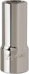 Paramount - 7/8", 3/4" Drive, Deep Hand Socket - 6 Points, 3-1/2" OAL, Steel, Chrome Finish - Industrial Tool & Supply