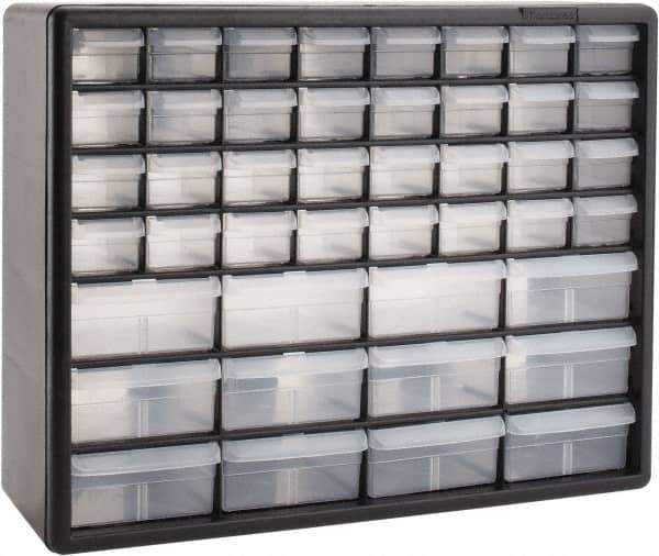 Akro-Mils - 44 Drawer, Small Parts Cabinet - 6-3/8" Deep x 20" Wide x 15-13/16" High - Industrial Tool & Supply