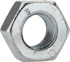 Value Collection - M8x1.00 Metric Fine Steel Right Hand Hex Nut - 13mm Across Flats, 6.5mm High, Zinc-Plated Finish - Industrial Tool & Supply