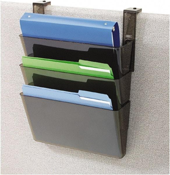 Deflect-o - 11 x 8 1/2", Letter Size, Smoke, File Folders with Top Tab - Industrial Tool & Supply