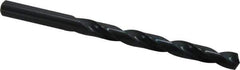 Precision Twist Drill - Letter M 135° High Speed Steel Jobber Drill - Oxide Finish, Right Hand Cut, Spiral Flute, Straight Shank, 4-3/8" OAL, Split Point - Industrial Tool & Supply